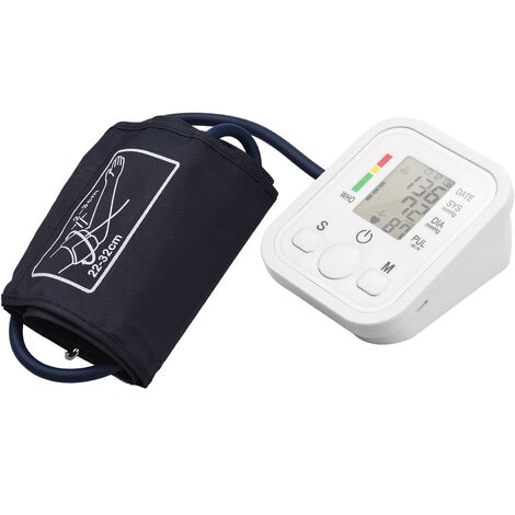 2,0-Zoll-LCD-Digital-Blutdruckmessgerät elektronisches Oberarm-Blutdruckmessgerät Blutdruckmanschette Blutdruckmessgerät Armmanschette Doppelbenutzermodus 99 Gruppenspeicher