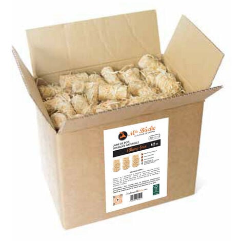 200 Allumes feu pour bûches compressées - Laine de bois