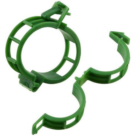 200 Attaches Tomate pour Plantes, Attaches pour Plantes Grimpantes, Attaches de Jardin en Plastique - Vert