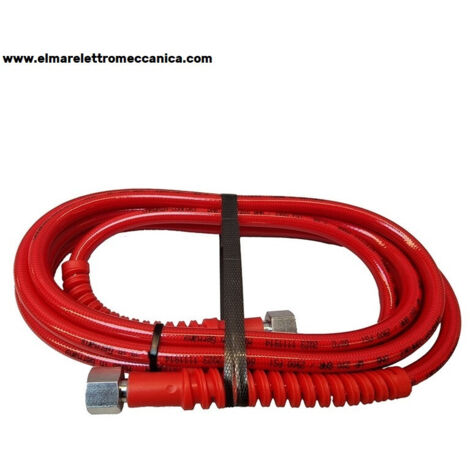 200 BAR 5 m COMFORT Tubo super leggero ROSSO teflon car-wash