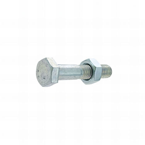 200 boulons tête hexagonale filetage total acier zingués blanc 8/8 8.0 X 16 mm