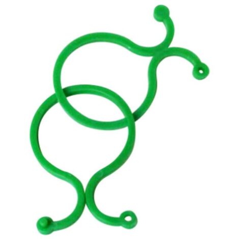 200 clips de plástico para sujetar plantas de jardín, anillos giratorios para plantas trepadoras, clips de plástico para tomates.