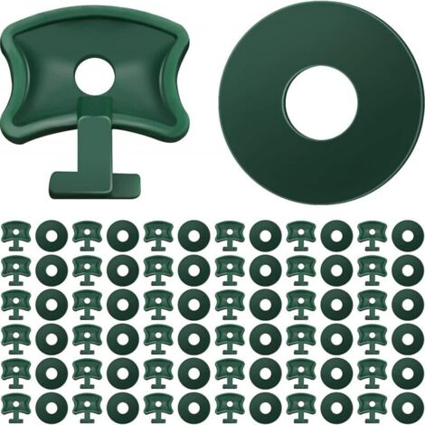200 clips giratorios para invernadero, clips de fijación de plástico y arandelas, clips de esquina de extensión