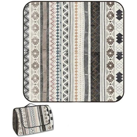 200 CM mélange de Couleurs imprimé Couverture de Pique-Nique Portable imperméable Grand Tapis extérieur Tapis de Pique-Nique Couverture de Plage