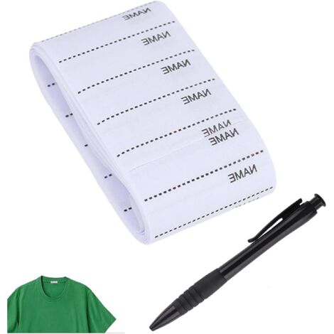 200 étiquettes autocollantes pour vêtements, thermocollantes, taille L