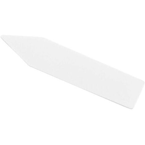 200 étiquettes en plastique pour plantes, fleurs, graines et jeunes plants, adaptées aux herbes aromatiques, fleurs et légumes en pot (blanches)