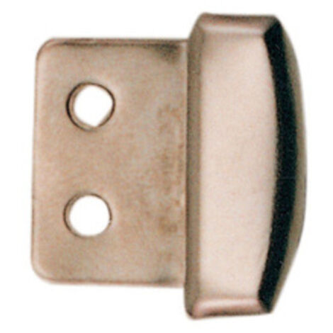 200 fermaspecchi fermo 4 mm per specchio nichel in acciaio con feltrino