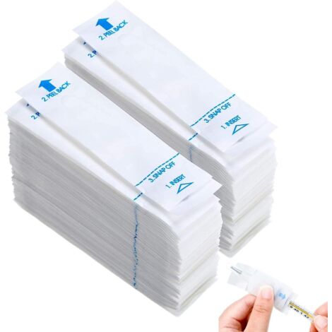 200 fundas desechables para sondas de termómetro digital. Fundas universales para termómetros electrónicos orales, axilares y rectales.