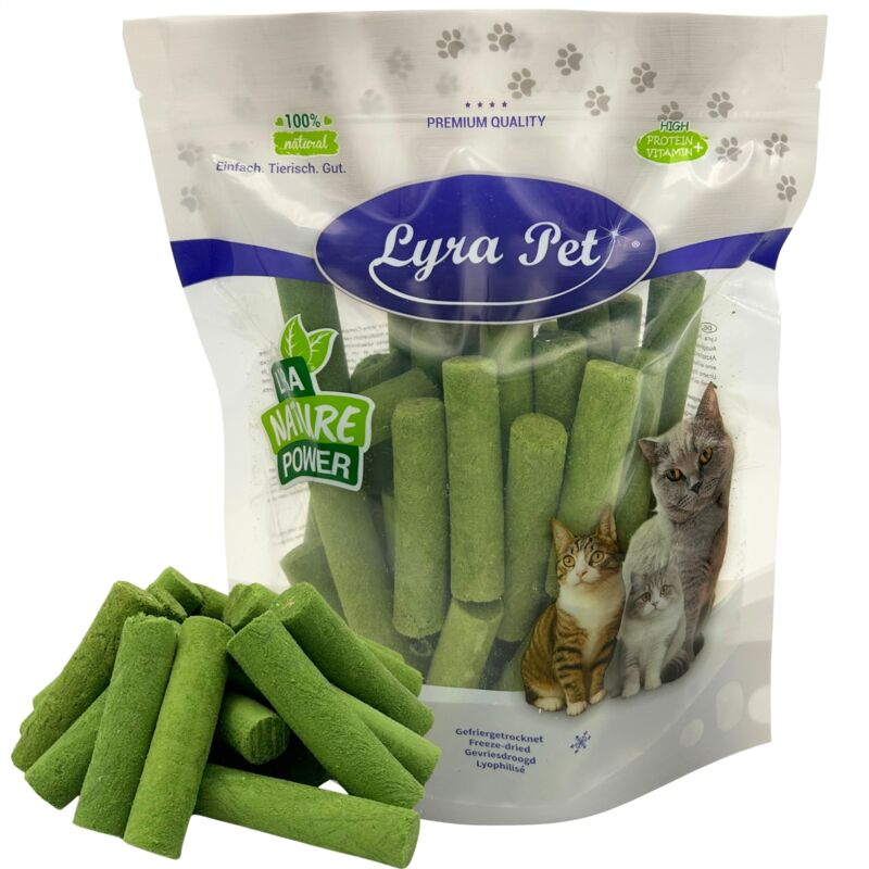 200 G Lyra Pet® Katzengras Sticks Gefriergetrocknet