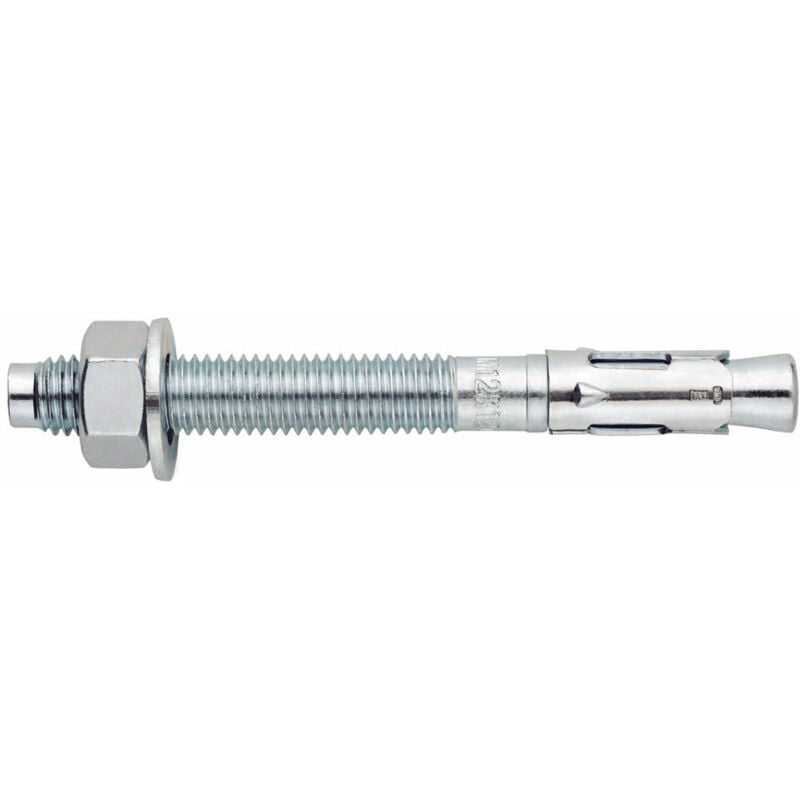 Goujon d'ancrage mâle charges lourdes - Tige zinguée - Bague zinguée M8 x 115 Ø8 - Boite de 100
