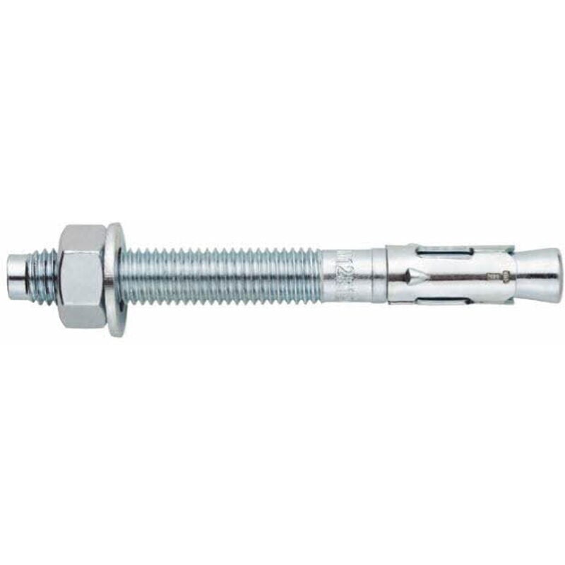 Goujon d'ancrage mâle charges lourdes - Tige zinguée - Bague zinguée M12 x 220 Ø12 - Boite de 50
