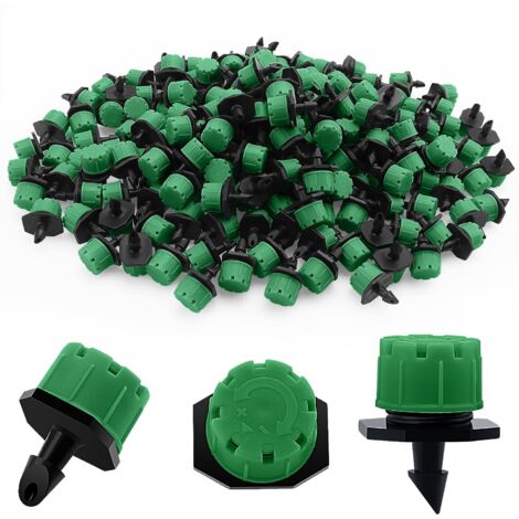 200 Goutteur, Réglable 360 degrés, Débit 0-70 L/h, Interface 4 mm, Pour Jardin, Serre, Pelouse