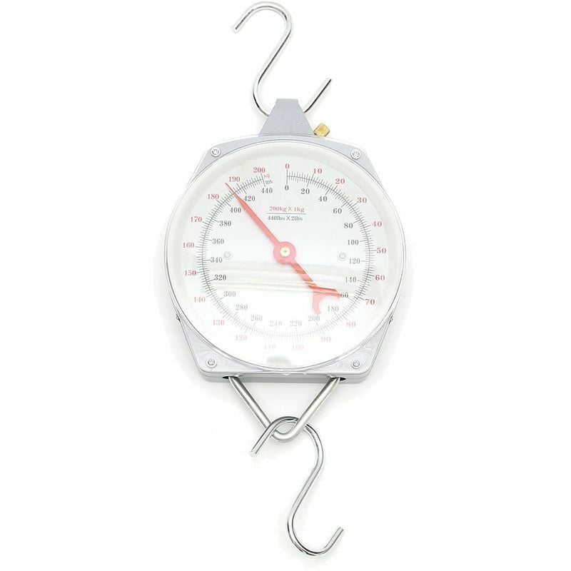 Image of Aiperq - 200 kg mechanische Hängewaage aus Legierung mit Angelhaken