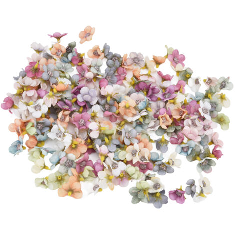 200 künstliche Blumen für Hochzeiten, 2,5 cm große DIY-Blumenköpfe für Geburtstags-, Taufe- und Partydekorationen