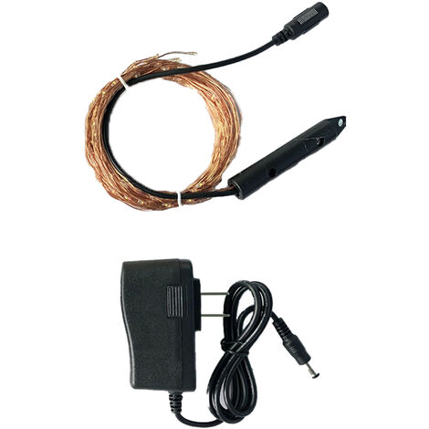 200 LED Lichterketten, batteriebetrieben für Gartendekoration, Hochzeitsfeier, weißer Kupferdraht, 10 Stück