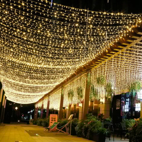 200 m 2000 LED-Lichterkette, Karneval, Hochzeit, Außen- und Innengartenbeleuchtung - RW Innenmöbeldekoration, Weihnachtsdekoration, Lichterketten