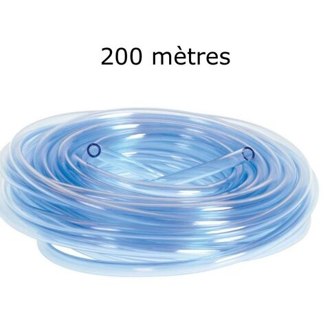 200 mètres de tuyau 4/6 mm pour pompe à air aquarium et bassin