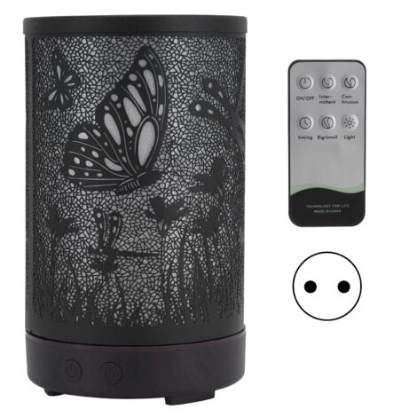 200-ml-Diffusor für ätherische Öle mit Fernbedienung, 7 LED-Farben und Luftbefeuchterfunktion für Zuhause/Büro – EU-Stecker 100–240 V