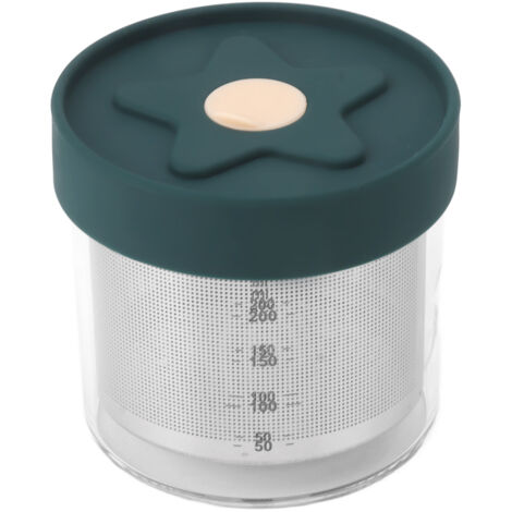 200 ml hitzebeständiger Vorratsbehälter mit auslaufsicherem Deckel und Abflussloch für den Kühlschrank
