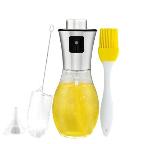 200-ml-Ölsprüher aus Glas – Tragbare Flasche für Küche, Grill, Salat und Gebäck