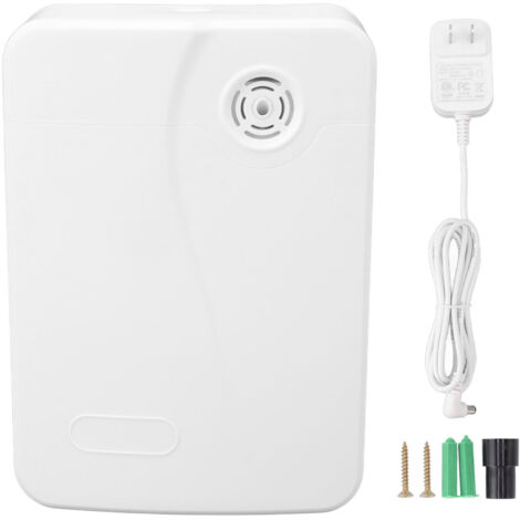 200-ml-Wanddiffusor für ätherische Öle mit leisem Ventilator für Schlafzimmer, Büro, Hotel – 100–240 V, US-Stecker, weiß