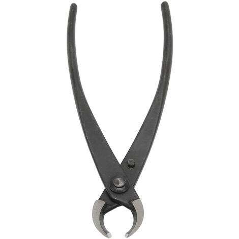 200 mm konkave Astschere aus hochfestem Manganstahl, schwarzer Diagonalclip