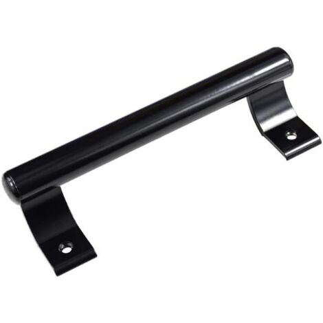 200 mm Schiebetürgriff aus Aluminiumlegierung, Balkon-Glastürgriff, Badezimmerschrank-Türgriff, Lagertürgriff, moderner Metallgriff (schwarz)