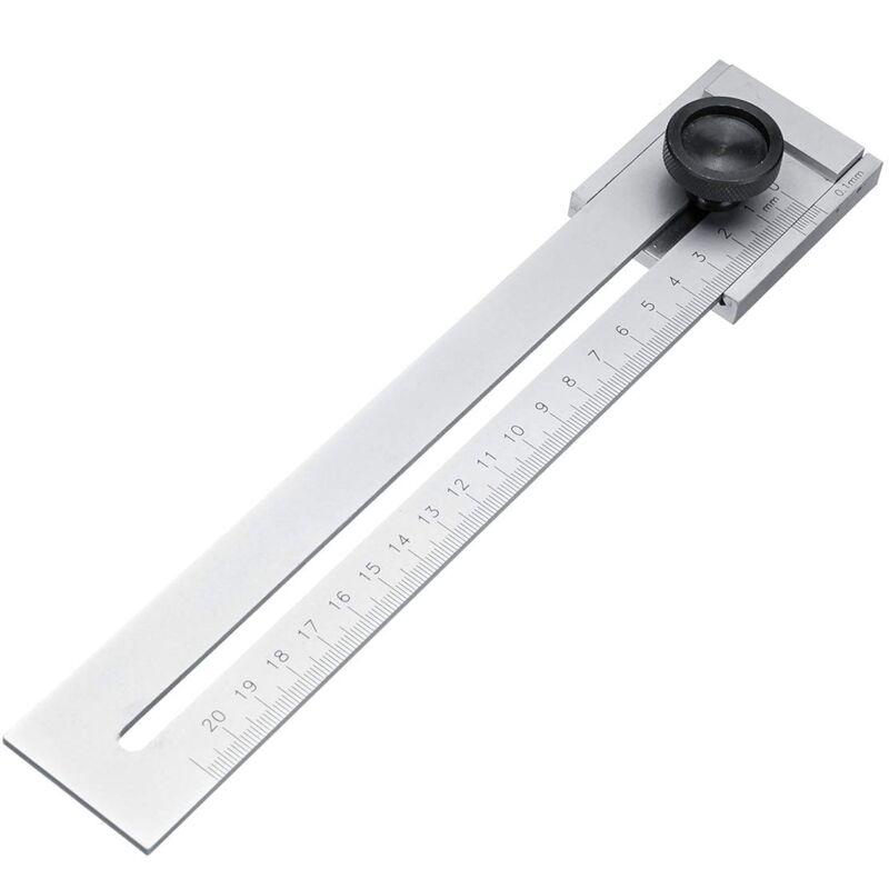 Image of 0–200 mm Streichmaß für Holzbearbeitung und Messung von Kohlenstoffstahl, 0,1 mm Messwerkzeug