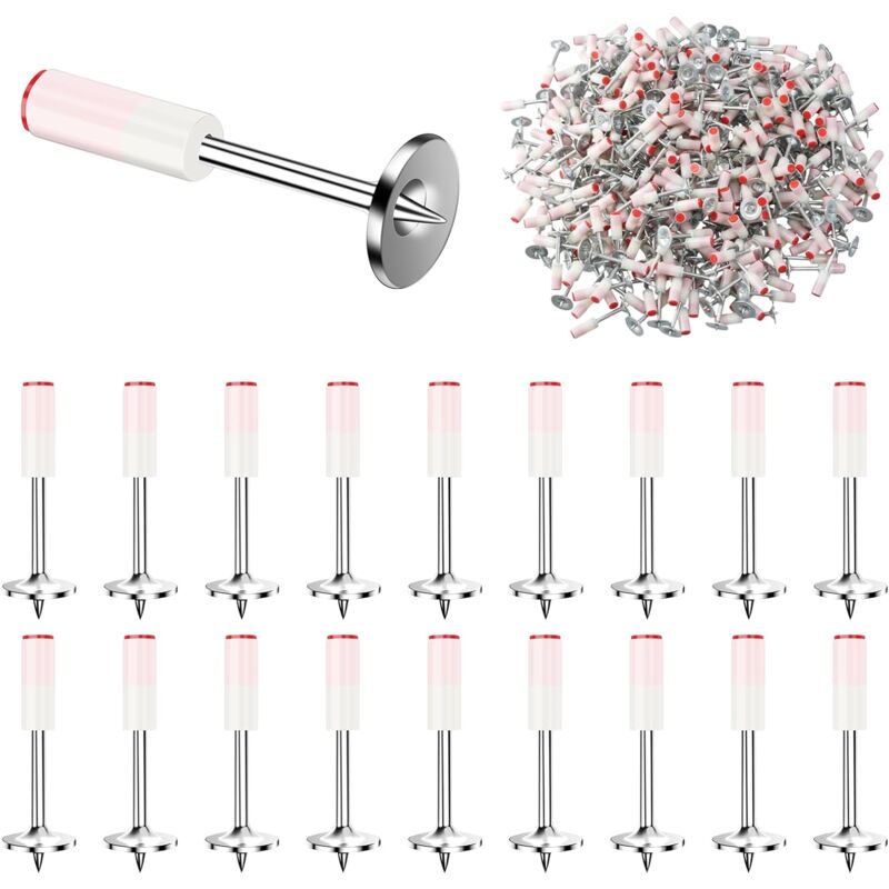 200 Pcs 7.3 mm Clous pour Pistolet à Clou, Cloueur Beton, Loutil Parfait pour Mini Pistolet à Clous Manuel, pour Murale en Béton et Plafond de