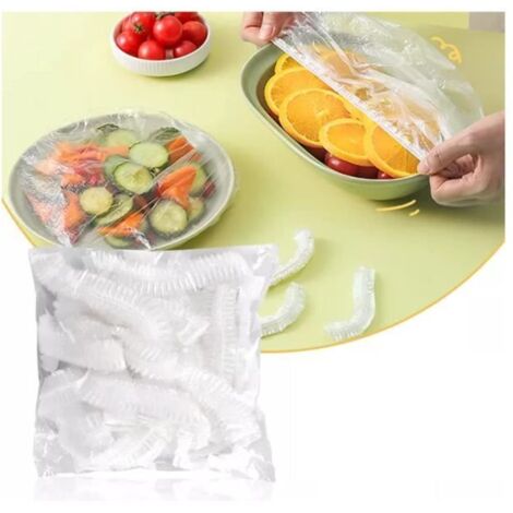 200 pcs Film Alimentaire Reutilisable,Sac de Conservation Alimentaire ,Alimentaire Reutilisable,Alimentaire Reutilisable,Couvercle