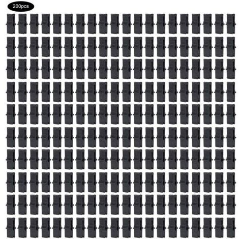 200 Pcs Film Clips, Film Clamps, Fixing Clips, Clamps, Accessories for Plastic Netting, Greenhouse Film