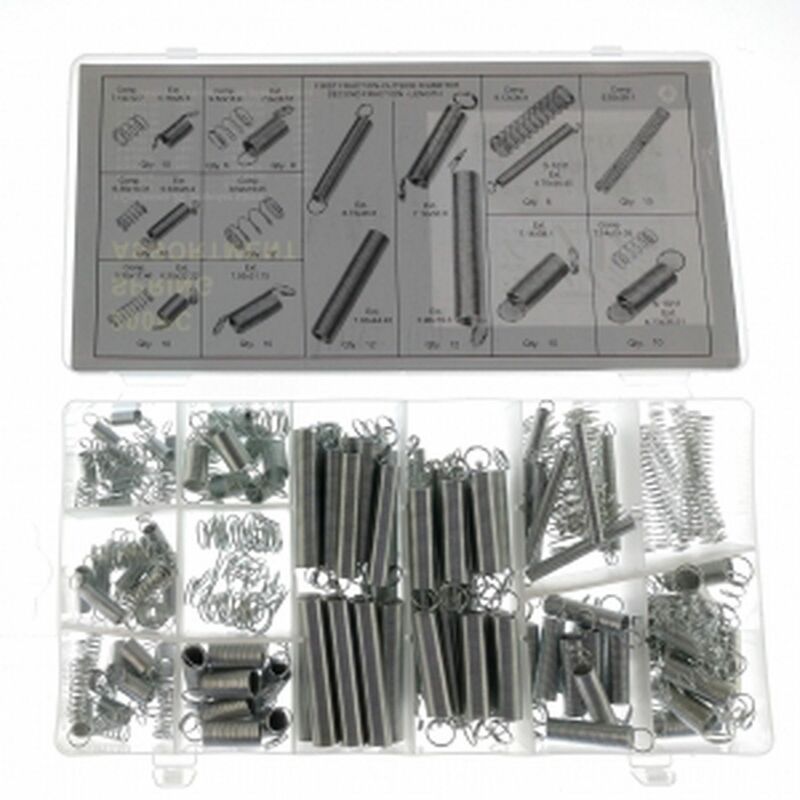 

200 pcs Juego Surtido de Muelles de Extensión y Compresión en Diferentes Medidas