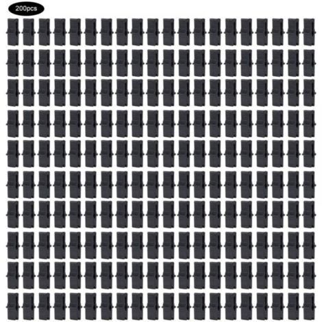 200 Pcs Pince à film, Serre Film Clip Fixation Pince Serre Accessoires pour Filet En Plastique Film À Effet de Serre omentum