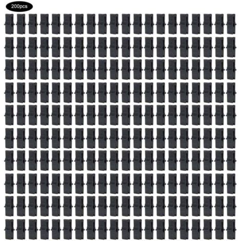 200 Pcs Pince à film, Serre Film Clip Fixation Pince Serre Accessoires pour Filet En Plastique Film À Effet de Serre omentum