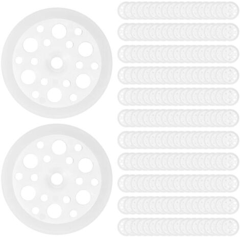 200 Pcs Rondelles Plates en Plastique, Rondelle pour Isolation Discs 46mm, Rondelles en Mousse pour Fixation et le Support de Panneaux Isolants