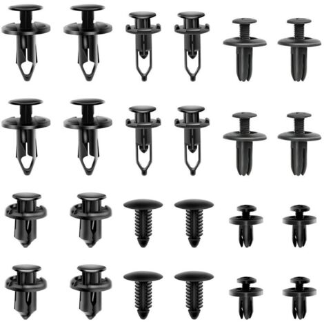 200 pezzi di clip per auto, clip a rivetto in plastica per riparazioni auto, elementi di fissaggio a rivetto in plastica, clip a rivetto universali in plastica per pannelli e finiture delle portiere d