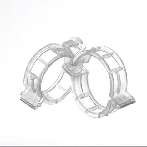 200 pezzi di clip per pomodori per piante, clip per piante rampicanti, clip da giardino in plastica per verdure, piante, pomodori - Bianco