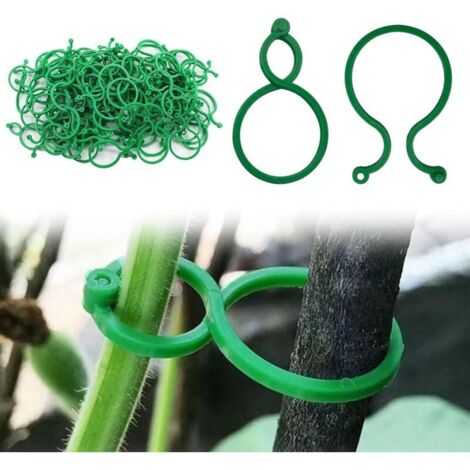 200 Pflanzenstützclips, Tomatenclips, wiederverwendbare Clips für Kletterpflanzen und zur Pflanzenbefestigung, Clips für Kletterpflanzen und Gartenranken