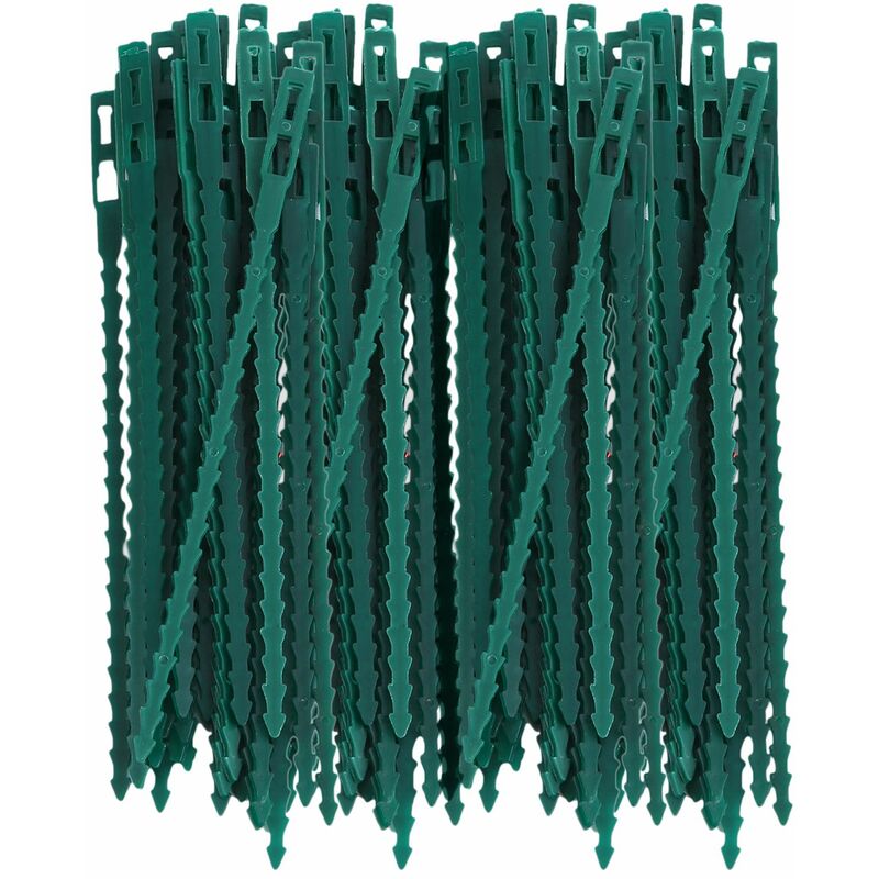 200 pièces séries réglable en plastique plante cravates cravates réutilisables câble attaches pour jardin arbre escalade support