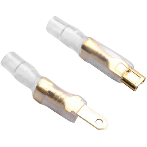 200 pièces/50 paires de cosses à sertir avec manchon pour câbles 22-16 AWG 2,8 mm