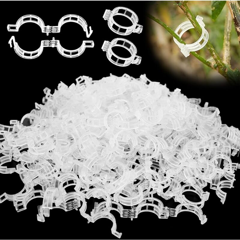200 Pieces Clips de Support pour Plantes, Clips Tomate pour Plantes, Clips pour Grimpantes, Plantes de Jardin Clips, Adaptées aux Fruits et Légumes,