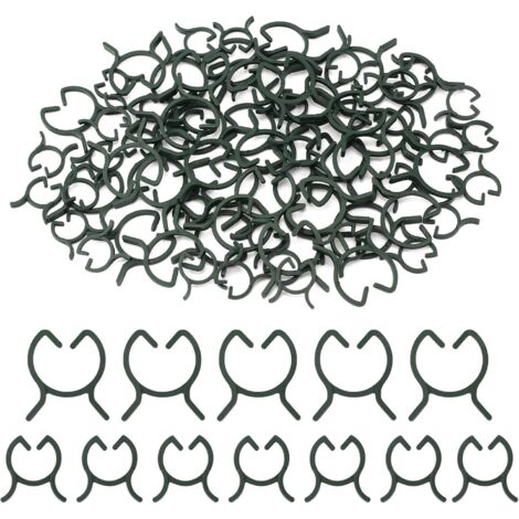 200 Pièces Clips de Support pour Plantes,Attache en Plastique Clips Plante,Clips de Fixation Plantes Grimpantes,Clips de Jardin,pour Fruit,Légume，Tomates-M＋L