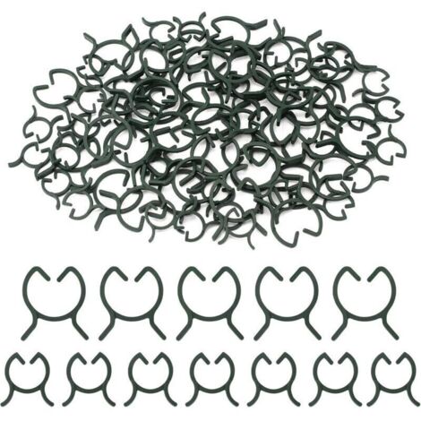 200 Pièces Clips de Support pour Plantes,Attache en Plastique Clips Plante,Clips de Fixation Plantes Grimpantes,Clips de Jardin,pour Fruit,Légume，Tomates-M＋L