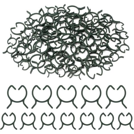 200 Pièces Clips de Support pour Plantes,Attache en Plastique Clips Plante,Clips de Fixation Plantes Grimpantes,Clips de Jardin,pour Fruit,Légume，Tomates-M＋L