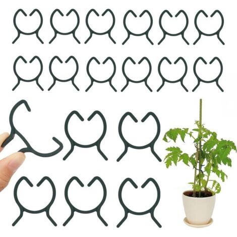 200 Pièces Clips de Support pour Plantes,Attache pour Tomates,Attache pour Plantes Grimpantes,Clips de Fixation Plantes Exterieur,Clips de Jardin,pour Fruit,Légume,Tomates-M+L