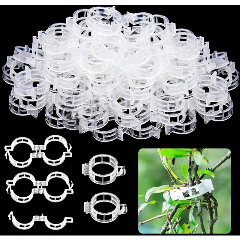 200 Pieces Clips Tomate pour Plantes reutilisable Clips de Support pour Plantes Clips de Support de Plantes Clips de Support pour Plantes de Jardin