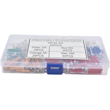 200 pièces Fusibles Auto 5A‑25A Haute Qualité Facile à Installer pour Voiture et Camion Sûrs et Durables