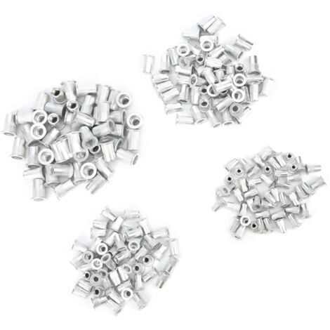 200 pièces inserts filetés alu M3 M4 M5 M6, à rainure verticale, sous sachet