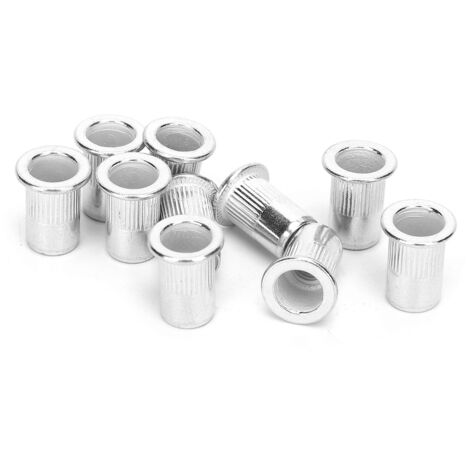200 pièces inserts filetés M6 en aluminium, écrous de rivet pour fixation professionnelle