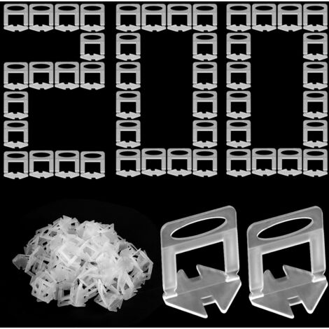 200 Pièces Languettes De Nivellement 3,0mm Pour Carrelage Murs Et Sols Ciment